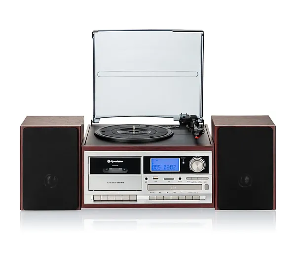 Roadstar HIF-8892EBT Półautomatyczny Przedwzmacniacz Bluetooth Odtwarzacz CD Magnetofon Brązowy
