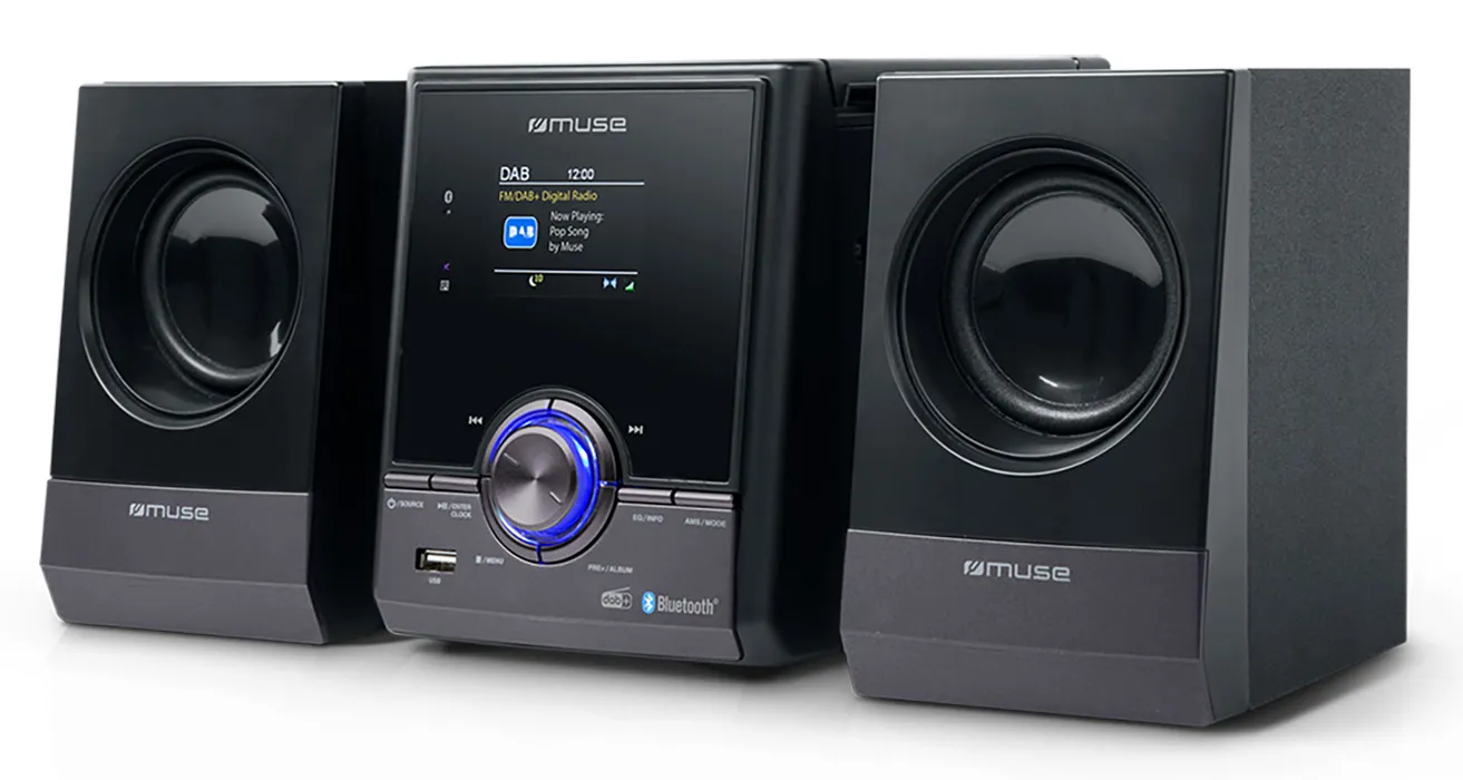 Wieża Muse M-50 DBT 30W Bluetooth Radio FM DAB+ Czarny