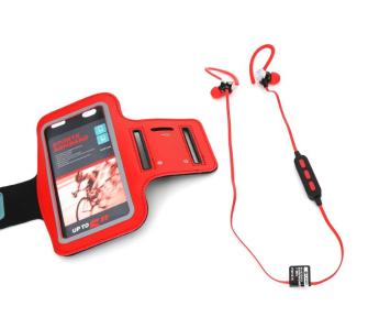 Słuchawki bezprzewodowe Platinet PM1075R  + etui Dokanałowe Czerwony
