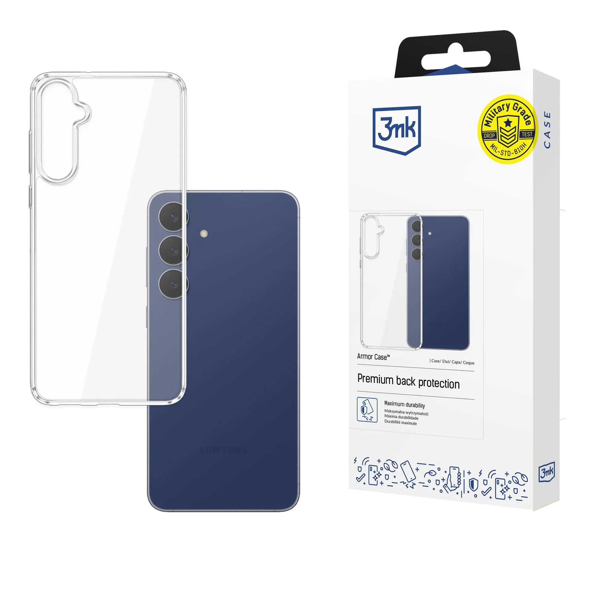 Etui 3mk Armor Case do Samsung Galaxy S25 FE Przezroczysty