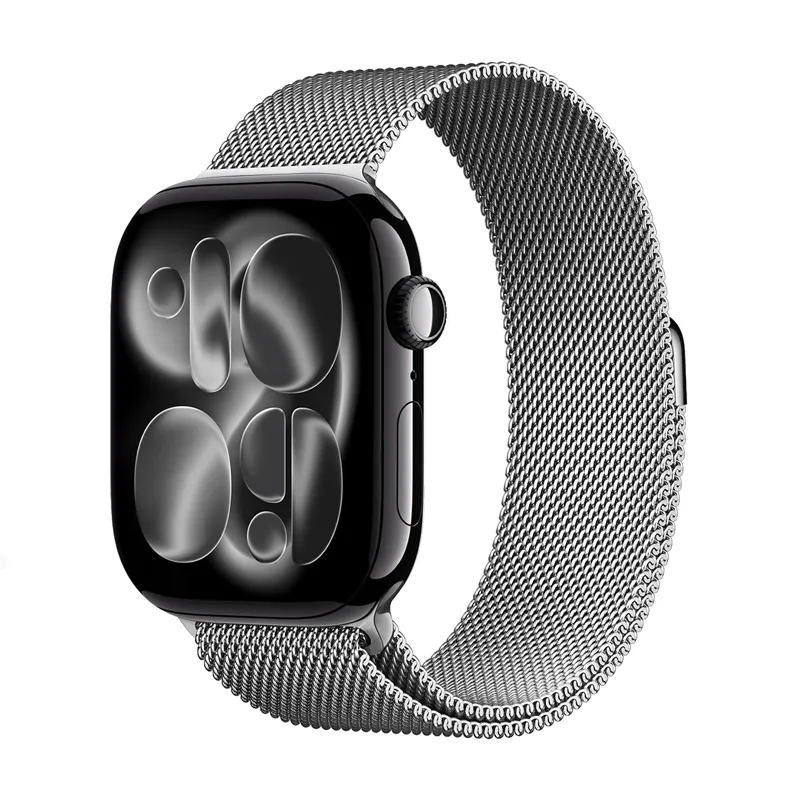 Pasek Crong Milano Steel do Apple Watch 38/40/41/42mm Srebrny