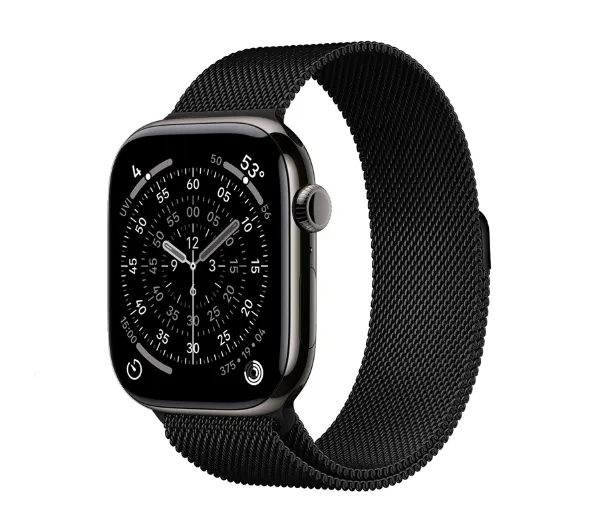 Crong Milano Steel do Apple Watch 38/40/41/42mm Czarny