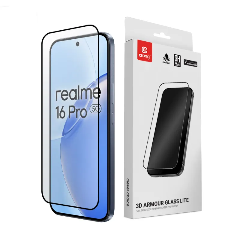 Szkło hartowane Crong 3D Armour Glass Lite do Realme 16 Pro 5G