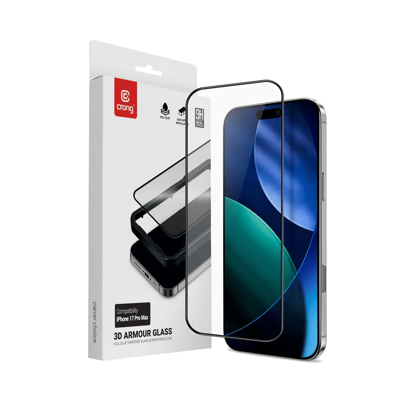 Szkło hartowane Crong 3D Armour Glass do iPhone 17 Pro Max