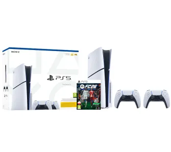 Konsola Sony PlayStation 5 Slim E Chassis (PS5) 1TB z napędem Dodatkowy Pad Bundle + EA SPORTS FC 26
