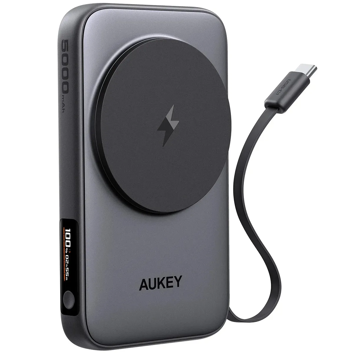 Powerbank Aukey PB-MS11 3w1 5000mAh 20W Szary