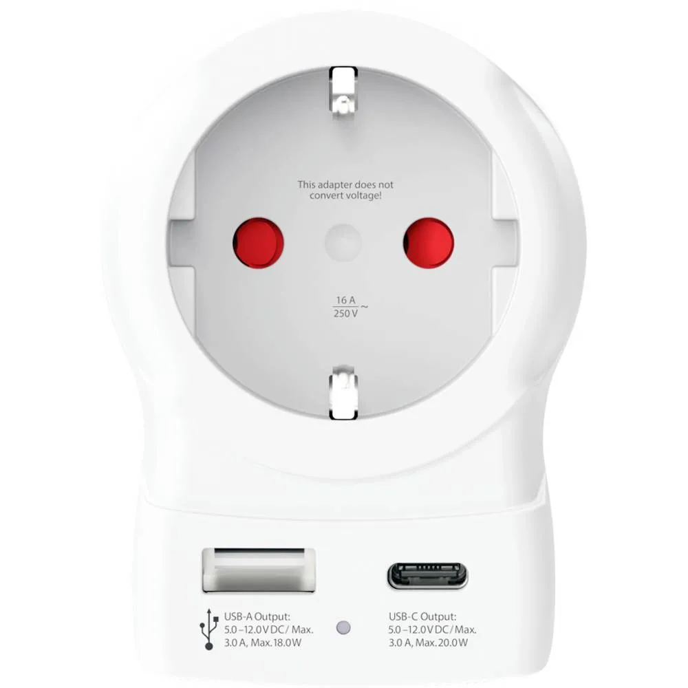 Adapter podróżny Skross 1.500284-E (Europa do USA) USB 20W PD