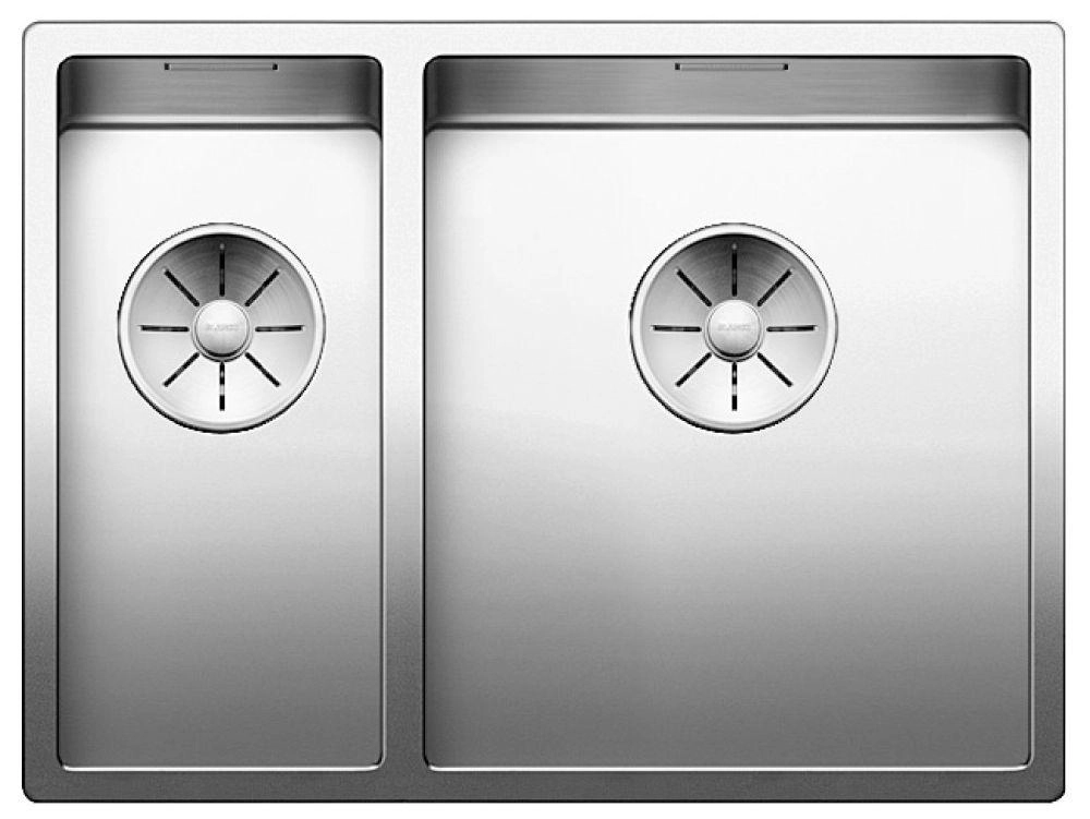 Zlewozmywak Blanco CLARON 340/180-U 521610 Komora z prawej strony Stalowy Srebrny