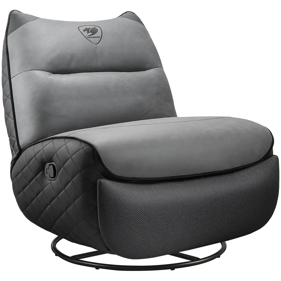 Sofa Cougar OVERLORD NEO Gamingowa do 150kg Skóra ECO Tkanina Szary