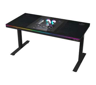 Biurko Lorgar Desk Elite 90 Series DE90W Blat Melaminowy140cm Regulacja wysokości Czarny