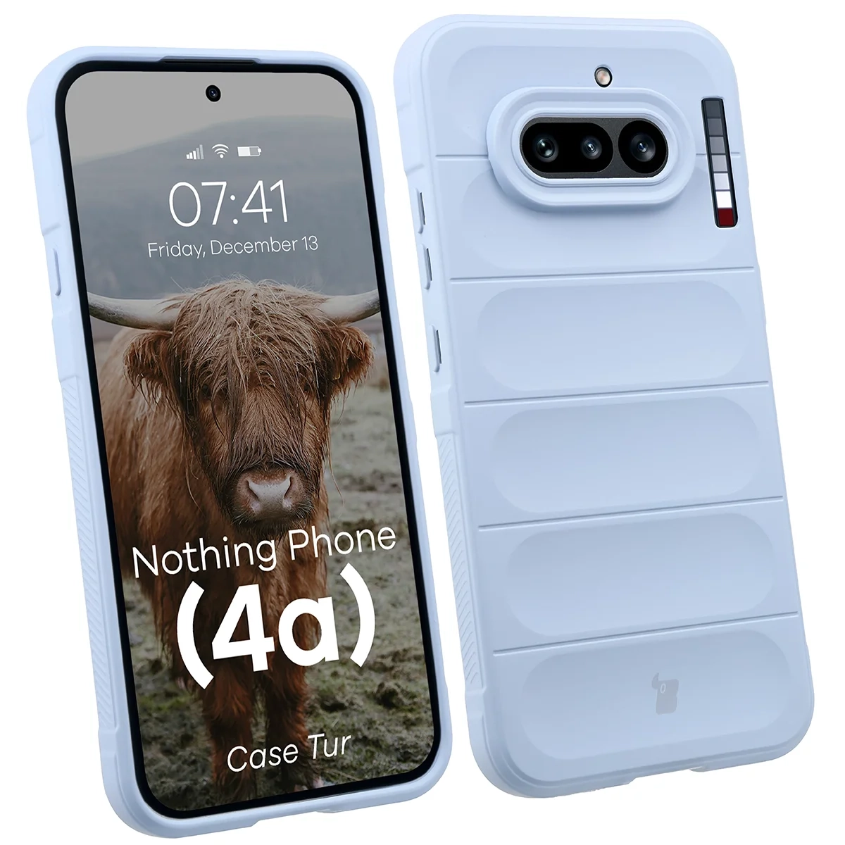 Etui Bizon Case Tur do Nothing Phone (4a) Jasnoniebieski