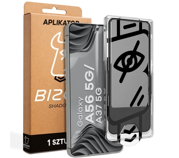Bizon z ramką montażową Glass Aplikator Shadow do Galaxy A56 5G / A37 5G 1 zestaw