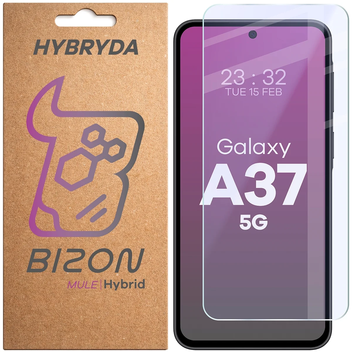 Szkło hybrydowe Bizon elastyczne Hybrid Mule do Galaxy A37 5G
