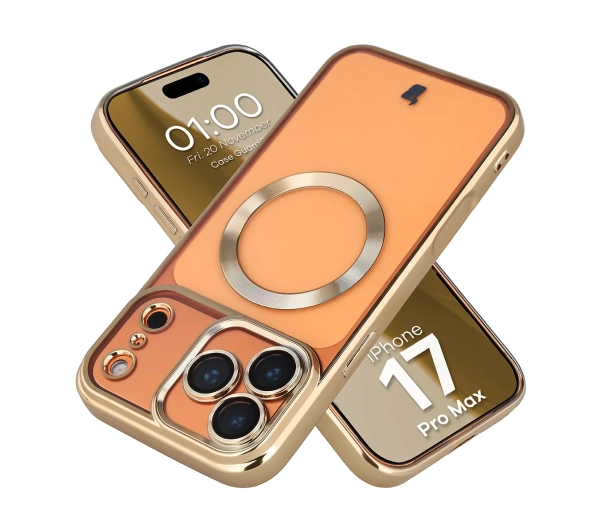 Bizon Case GuardO do iPhone 17 Pro Max Złoty