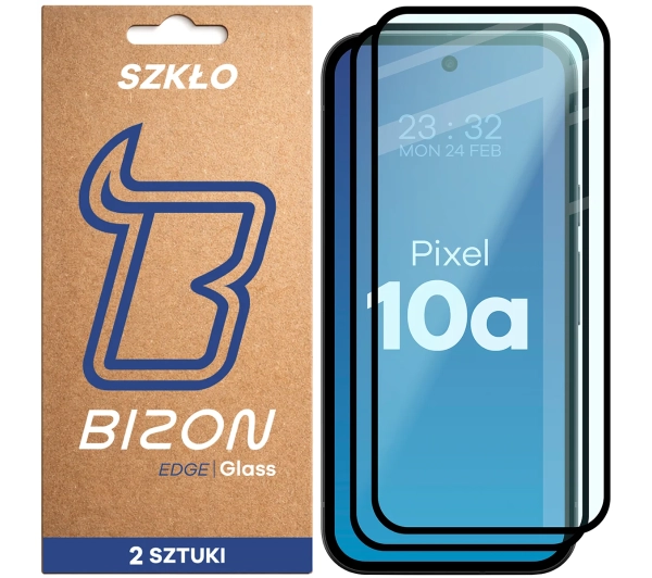 Bizon z ramką Glass Edge Duo do Google Pixel 10a 2 sztuki