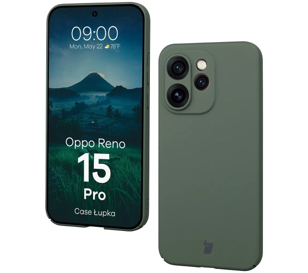 Bizon Case Łupka do Oppo Reno 15 Pro Zielony