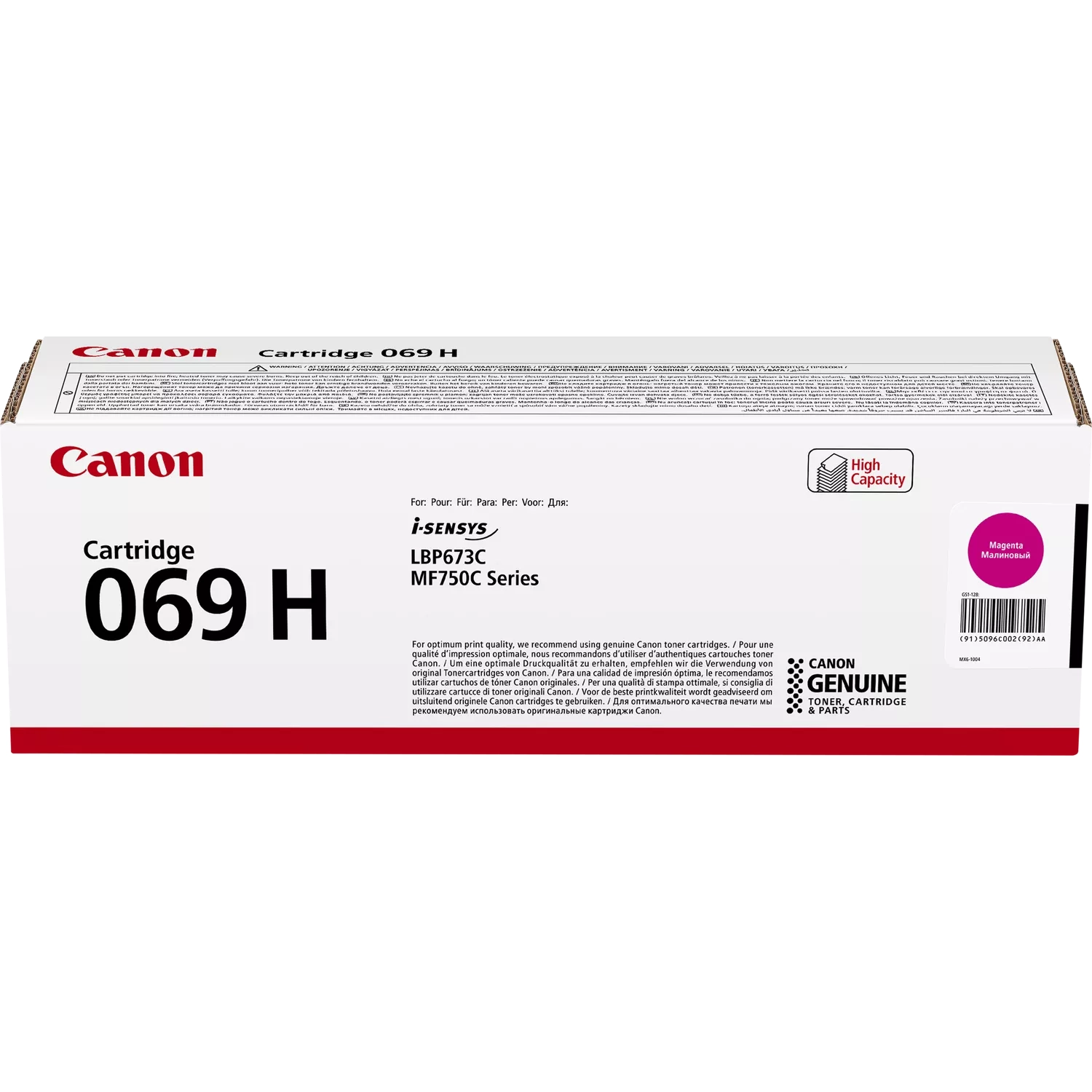 Toner Canon CRG-069H Purpurowy