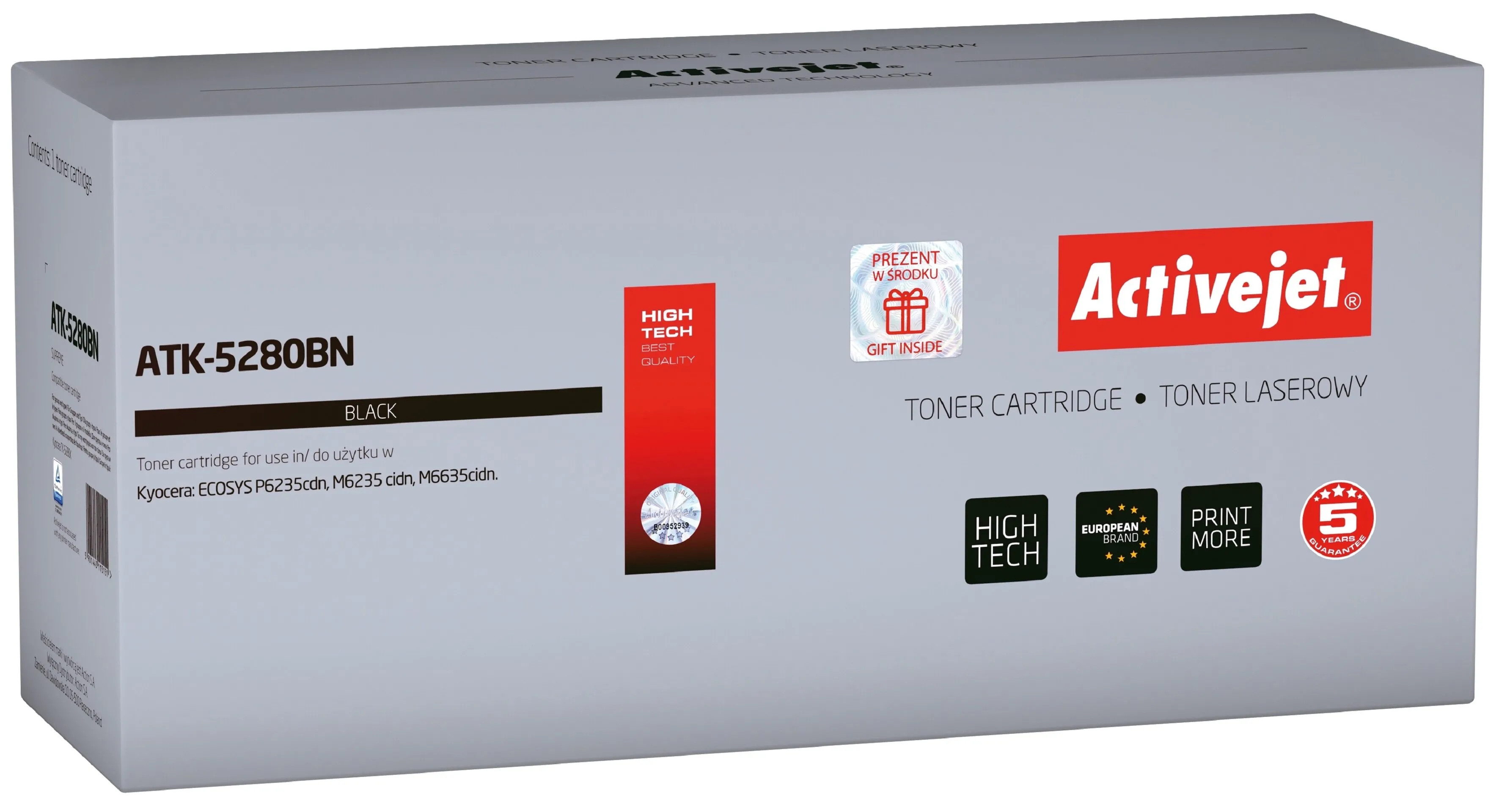 Toner ActiveJet ATK-5280BN (zamiennik TK-5280K) Czarny