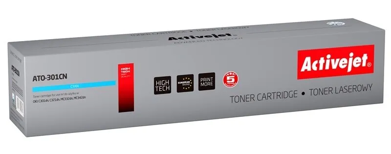 Toner ActiveJet ATO-301CN (zamiennik 44973535) Błękitny
