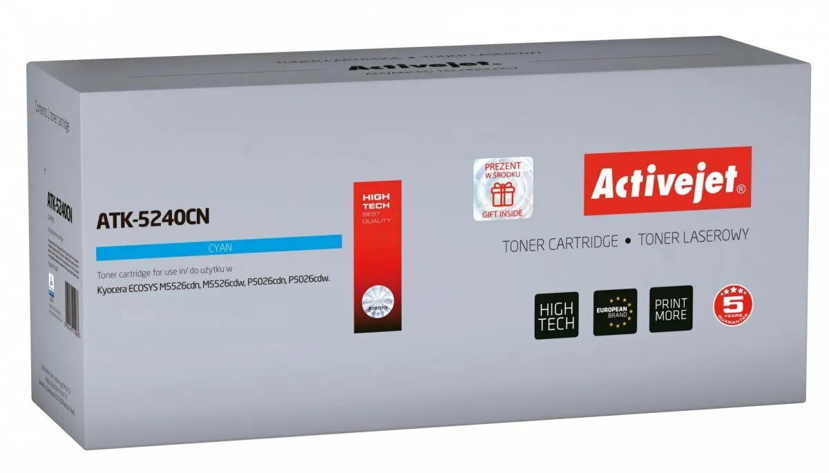 Toner ActiveJet ATK-5240CN (zamiennik TK-5240C) Błękitny