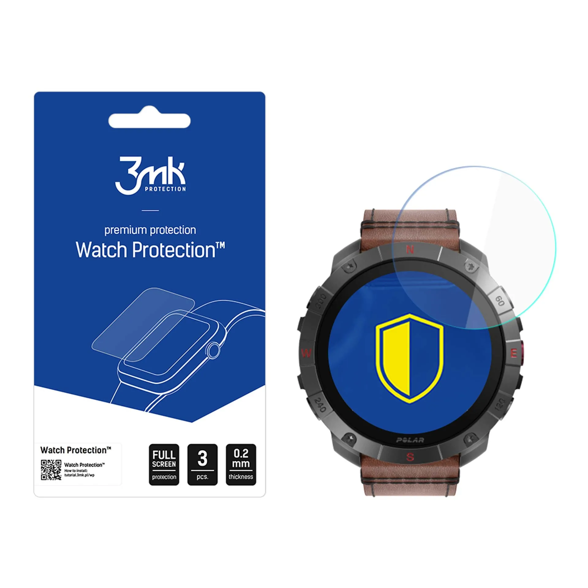Szkło hybrydowe 3mk Watch Protection FlexibleGlass do Polar Grit X2 Pro