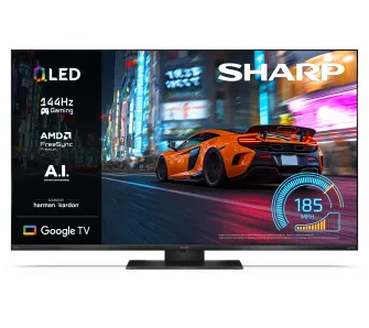 Telewizor Sharp 55JR7765E 55" QLED 4K 144Hz Google TV Dolby Vision Dolby Atmos Funkcje AI HDMI 2.1 DVB-T2