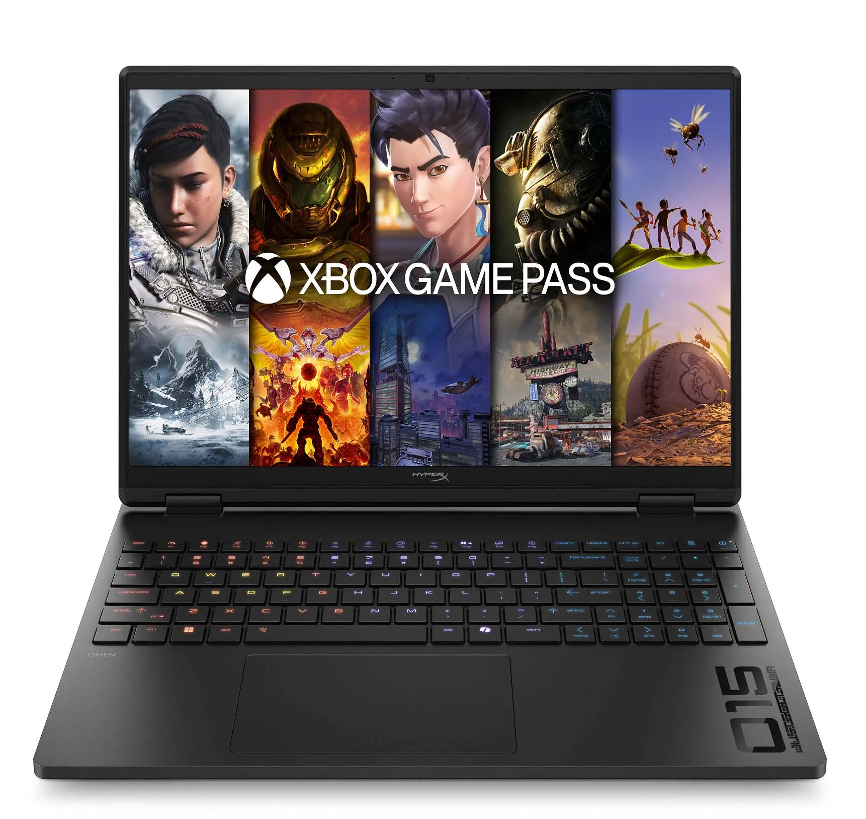 Laptop gamingowy HyperX OMEN 15-ga0005nw 15,3" 180Hz i5-14450HX 16GB RAM 1TB Dysk SSD RTX5060 DLSS4 Win11 Czarny