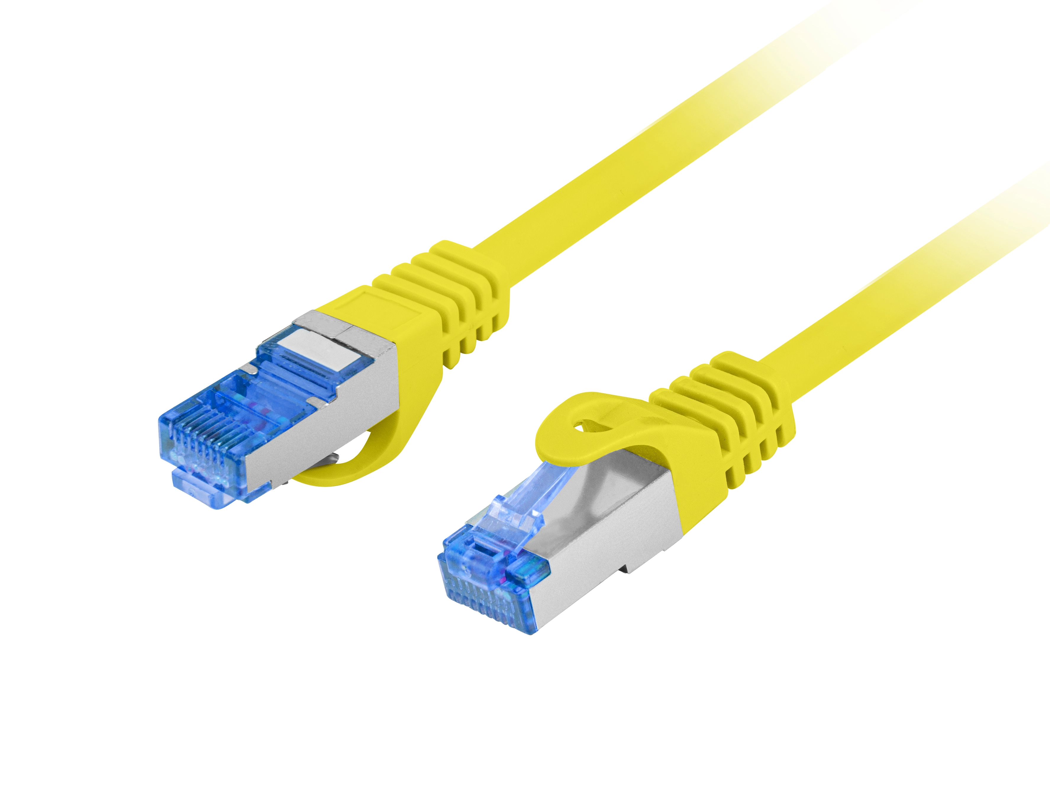 Kabel sieciowy Lanberg PCF6A-10CC-1000-Y 20m Żółty