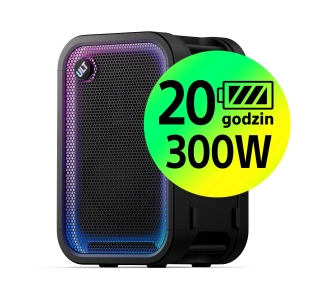 Power Audio Sony SRSULT500 ULT Tower 5 300W Bluetooth Karaoke Czarny