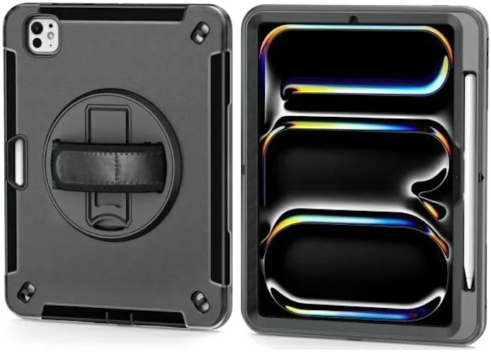 Etui na tablet 4smarts Rugged Case Grip  iPad Pro 11" M4/M5 Czarny