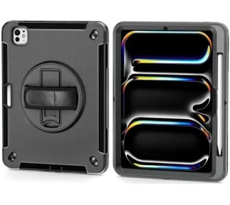 Etui na tablet 4smarts Rugged Case Grip iPad Pro 11" M4/M5 Czarny