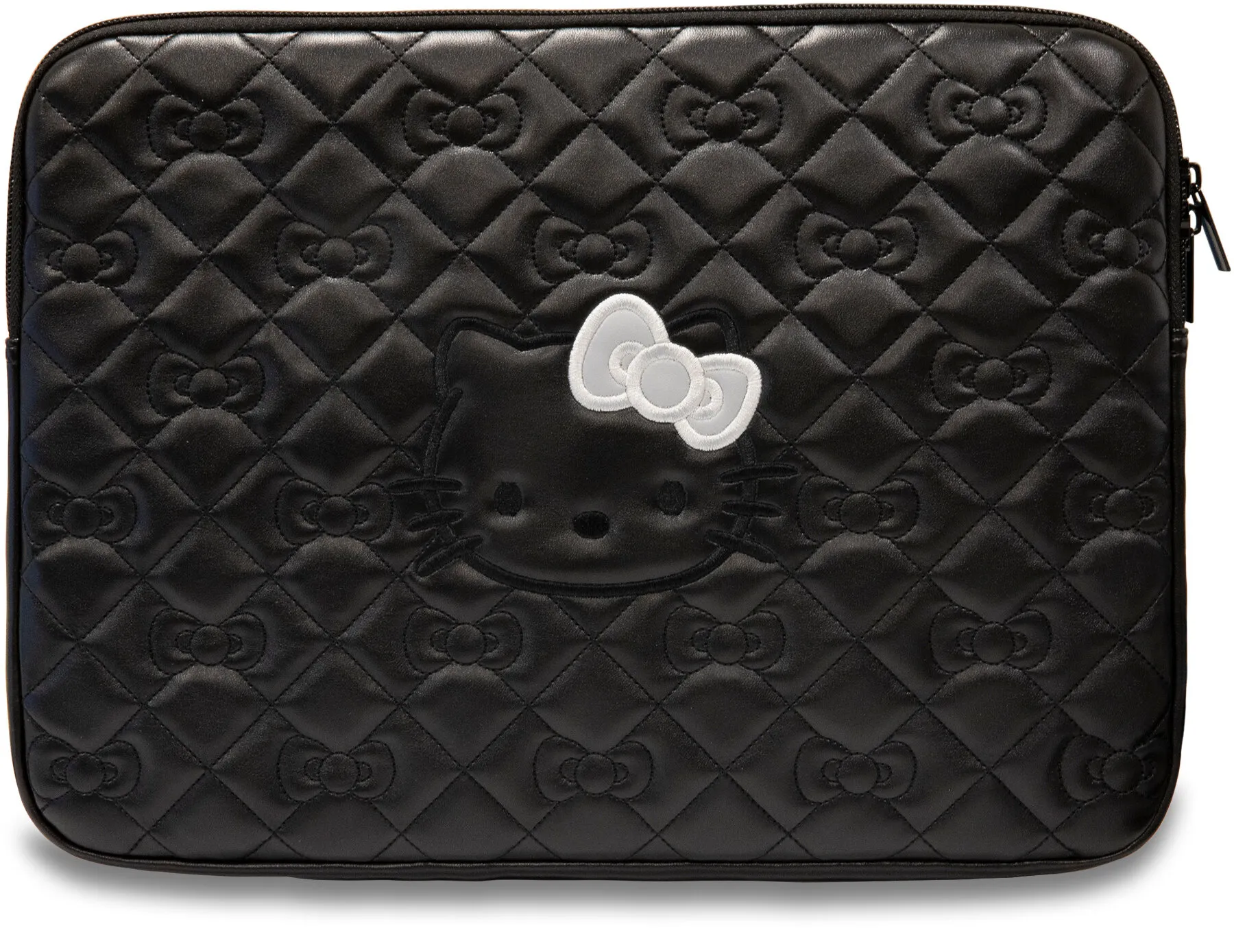 Etui na laptop Hello Kitty Zip PU Quilted Bows 14" Czarny