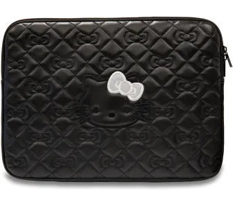Etui na laptop Hello Kitty Zip PU Quilted Bows 14" Czarny