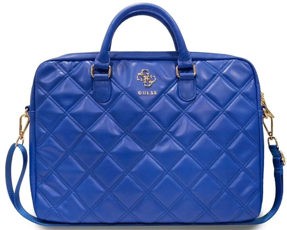 Torba na laptopa Guess Quilted 4G 16" Niebieski