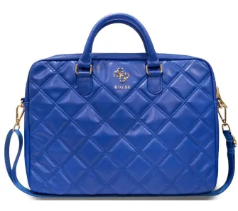 Torba na laptopa Guess Quilted 4G 16" Niebieski