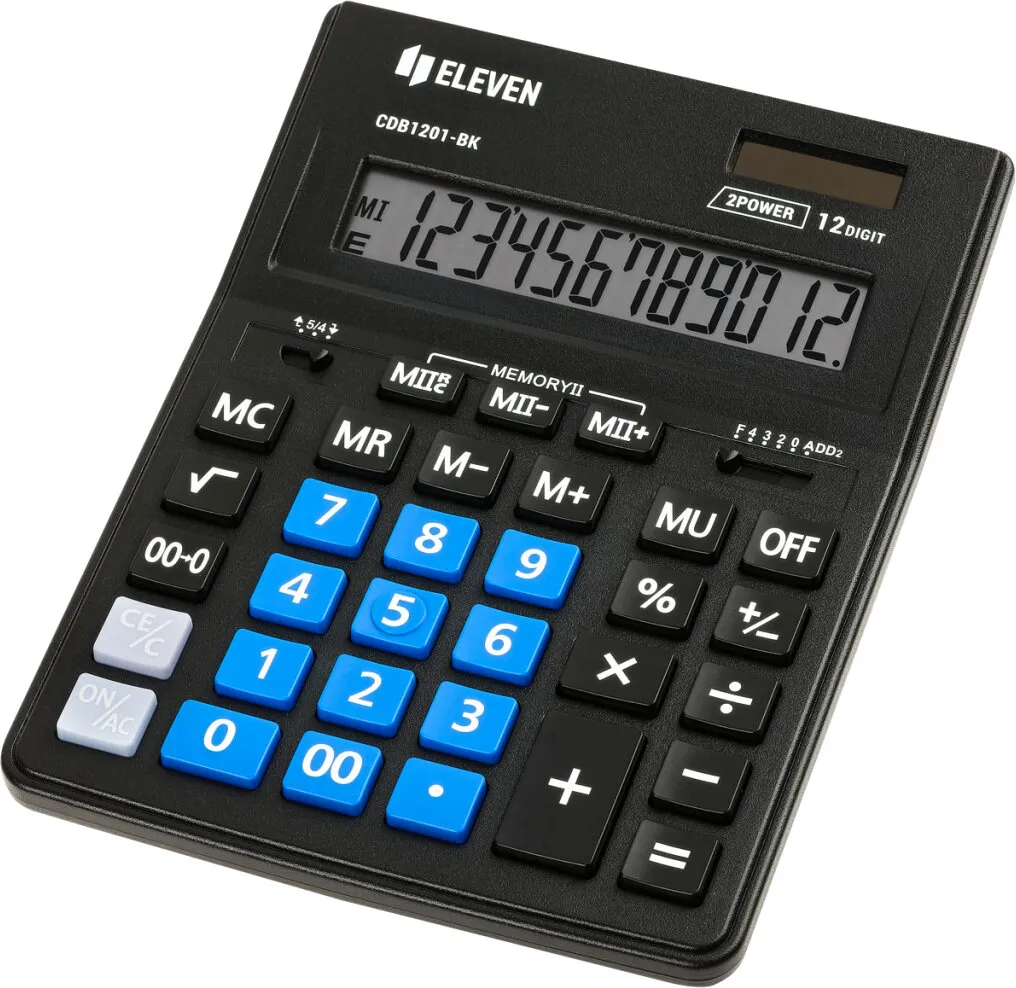 Kalkulator Eleven CDB1201BK-BL Czarno-niebieski