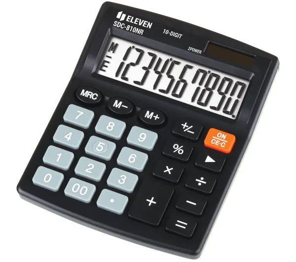 ELEVEN Kalkulator biurowy SDC810NR czarny