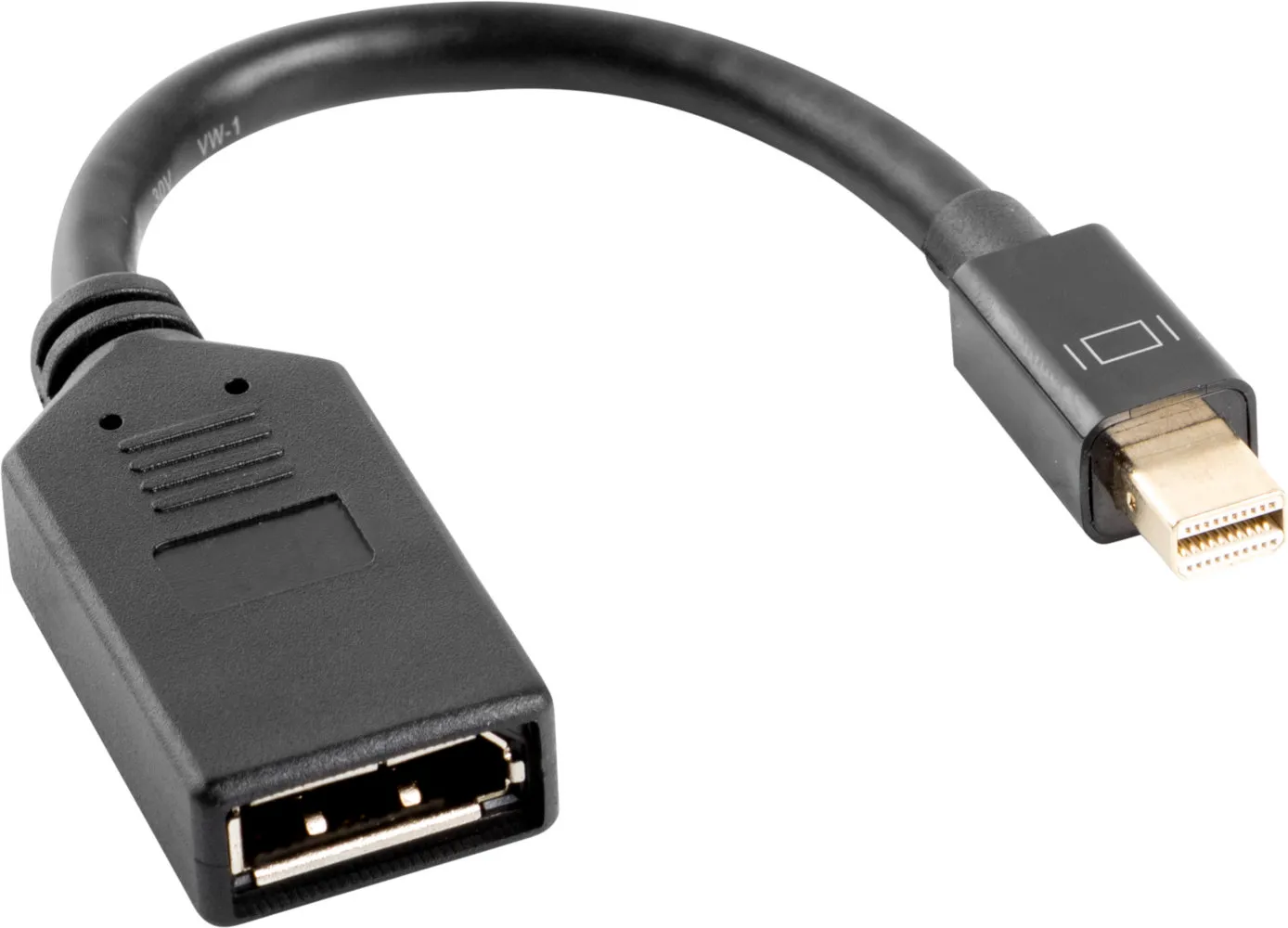 Adapter Lanberg AD-0003-BK DisplayPort - DisplayPort mini