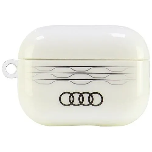 Etui na słuchawki AUDI IML Geometric Pattern do Apple AirPods Pro 2 Biały
