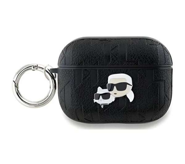 Karl Lagerfeld Monogram Karl & Choupette Head do Apple AirPods Pro 2 Czarny