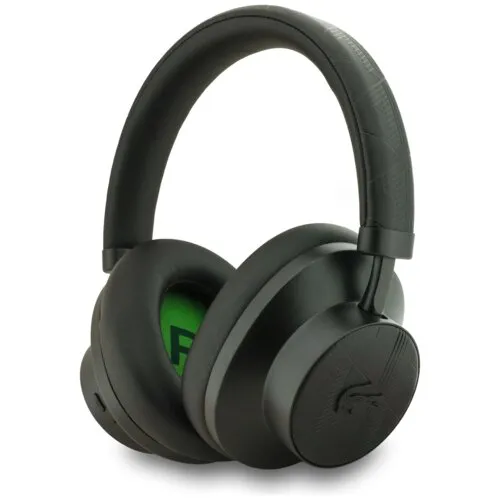 Słuchawki bezprzewodowe Lacoste Monogramme LH02 ANC Nauszne Bluetooth 5.4 Czarny