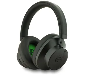 Słuchawki bezprzewodowe Lacoste Monogramme LH02 ANC Nauszne Bluetooth 5.4 Czarny