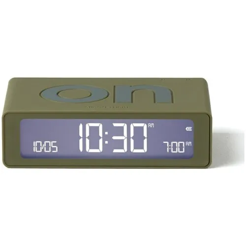 Budzik Lexon Flip Mini Khaki LR158K9