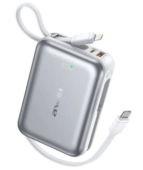 Powerbank Awei C03 20000 mAh 45W Srebrny