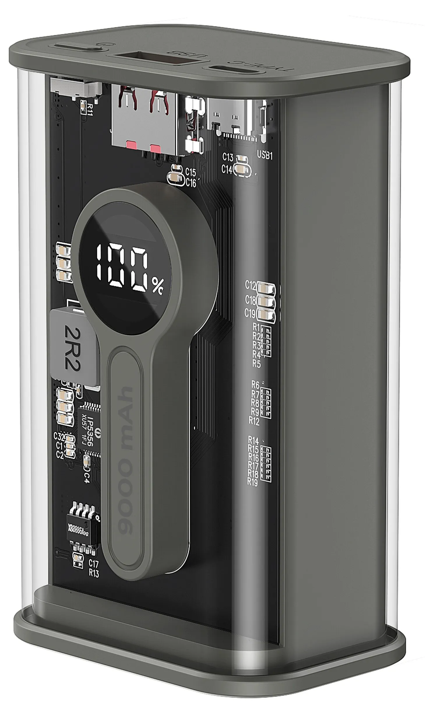 Powerbank Gembird PB09-TQC3-01 9000mAh 20W Czarny