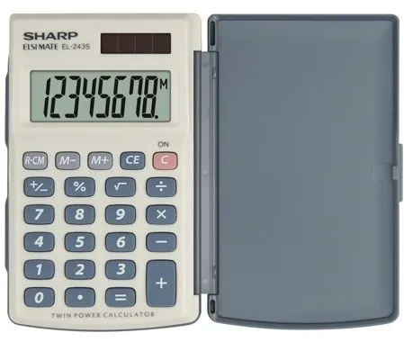 Kalkulator Sharp EL-243S Szaro-niebieski