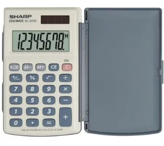Kalkulator Sharp EL-243S Szaro-niebieski