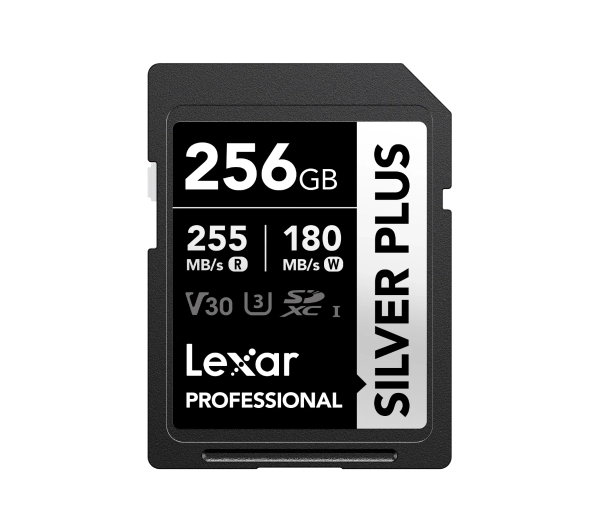 Lexar SILVER PLUS SDXC 256GB 255/180 V30