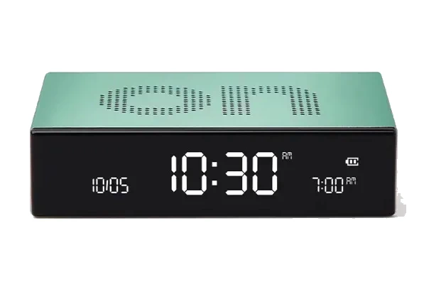 Budzik Lexon Flip Premium Mint LR152M1 Mętowy