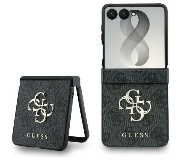 Guess Big 4G Logo do Galaxy Z Flip8 Czarny